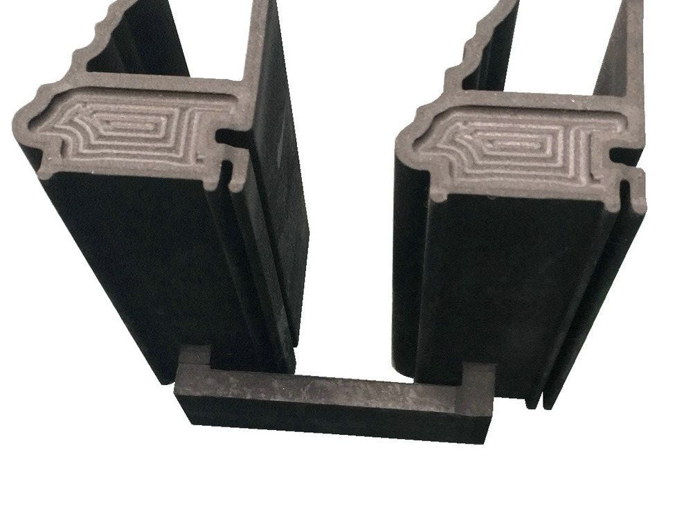  金剛石線(xiàn)切割機(jī)報(bào)告：加工實(shí)例 鋁型材石墨模具產(chǎn)品切割效果