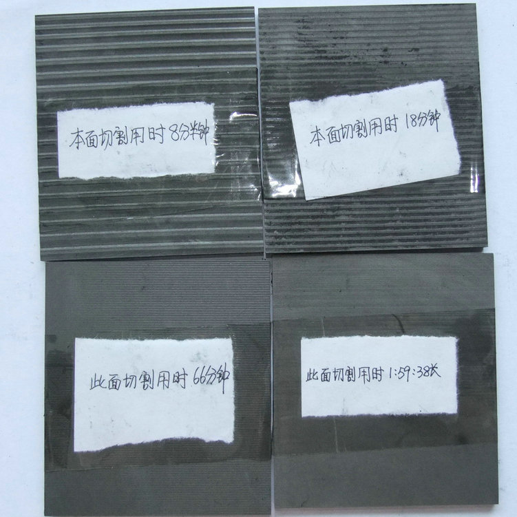 金剛石線鋸不同加工速度效果對比